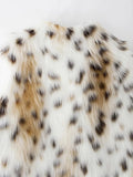MQTIME  -  New Temperament Trend Leopard Print Faux Fur Vest Women's Autumn Round Neck Sleeveless Fashionable Lady Vest