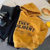  MQTIME  -  Kids Baby Boys Sweatshirt Hooded Letter Printed Thicken Warm Toddler Boys Hoodies New Winter Little Boys Pullovers