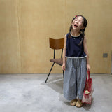 MQTIME  -  Summer New Girls Sleeveless Shirts Baby Girl Thin Cotton Lace Vest Children Loose Casual Tops Infant Blouse Kids Clothes