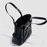 MQTIME  -   Retro Hot Girl Handbag Women PU Leather Large Capacity Black Tote Bag Ladies Fashion Sweet Star Versatile Shoulder Bag New