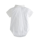 MQTIME  -  Baby Boy Bow Formal Romper Clothes Suits Infant Gentleman Party Suit Soft Cotton Jumpsuit Newborn Suspender Pants Toddler Set