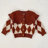  MQTIME  -  New Autumn Toddler Baby Girls Sweater Coat Long Sleeved Solid Color Hooded Infant Baby Girls Knitting Cardigan Coat