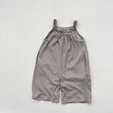  MQTIME  -  Autumn New Children Casual Overalls Cotton Boys Sling Trousers Fashion Kids Jumpsuit Baby Girls Striped Wide Leg Pants