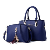 MQTIME  -  2pc/set Women Fashion Casual Totes Luxury Handbags Designer Shoulder Bags for Women Crossbody Composite Bag Bolsos