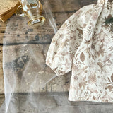 MQTIME  -  Autumn Baby Girls Two Piece Clothes Set Cotton Print Bow Tops Stretch Fragmented Lantern Pants Infant Girl Strappy Pants Outfits