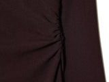  MQTIME  -  New Women Fashion Dress Elegant Long Dresses V neck Ruched Chic Bodycon Dresses For Women Long Sleeve Evening Party Dress ﻿