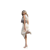 MQTIME  -  Autumn Women's Dress New Collar Knit Dress Elegant Solid Sleeveless Dress Tight Waist Cinching Slim Fit Sweater Dress