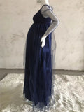 MQTIME  -  Sexy Maternity Dresses Photoshoot Long Sleeve Pregnancy Maxi Gown Pregnant Women Dress Photography Props Loose Clothing