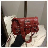 MQTIME  -  women's bag motorcycle bag leopard print crossbody bags y2k designer bag women's bags trend new in high end bag novelty