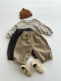  MQTIME  -  Autumn New Children Casual Pants Fashion Boys Simple Pocket Trousers Solid Baby Girls Loose Harem Pants Cotton Kids Clothes