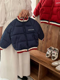 MQTIME  -   Kids Baseball Cotton Clothes Jackets Autumn Winter Padded Down Warm Coats Boys Girls Fashion Outerwear 2-10 Years