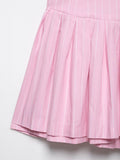 MQTIME  -  Fashion Sexy V-neck Stripe Pink Bow Short Dress 2025 New Sleeveless Slim Sweet Chi Slip Dress Streetwear Y2K Woman Clothing