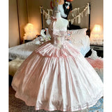 MQTIME  -  Long boutique sweet Dream Handmade Young Girls Birthday Lolita Tutu Dress Flower Party Dress Women Wedding High Quality Dress