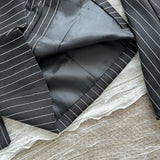 MQTIME  -  Korean Fashion Vacation Kpop Lace Vest + Y2k Preppy Mini Pleated Skirt 2000s Aesthetic Striped Outfits 2 Piece Set Summer Women