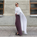  MQTIME  -  Vintage Plaid Slim Long Fishtail Skirts Women High Waist Zipper Hip Package Skirt 2026 Spring Lady Commute All-match Clothes