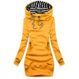 MQTIME  -  Fashion Womens Slim Fit Long Sleeve Hoodie Casual Streetwear Pullover Warm Loose Sweatshirt Tops for Autumn Winter