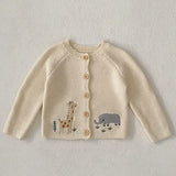  MQTIME  -  New Autumn Toddler Baby Girls Sweater Coat Long Sleeved Solid Color Hooded Infant Baby Girls Knitting Cardigan Coat