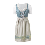 MQTIME  -  German Oktoberfest Dirndl Dress Bavaria Traditional Beer Girl Dress Waitress Outfit Halloween Performance Maid Cosplay Costume