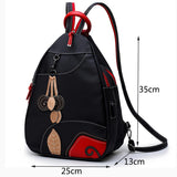 MQTIME  -  Fashion Women Backpack Waterproof Nylon Shoulder Bag Leisure Travel Luggage Bag Outdoor Crossbody Bag Student School Bag