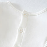 MQTIME  -  2Piece Spring Autumn Infant Girl Clothes Korean Cute Lace Cotton Long Sleeve Baby Romper Bodysuit+Hair Band Newborn Items BC1757