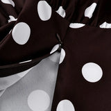 MQTIME  -  Spring Women's Clothing Polka Dot Slimming Elegant Office Wear A Line Long Skirt For Woman Polyester Vintage Midi Skirt With Fl