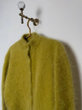 MQTIME  -  Women's Casual Fuzzy Knit Cardigan Sweater Crew Neck Long Sleeve Button Front Cropped Mohair Soft Warm Winter Outerwear