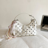  MQTIME  -  Cute Polka Dot Small Shoulder Bag Ladies Short Handle Casual Daily Underarm Purse Women Crossbody Bags Female Handbags