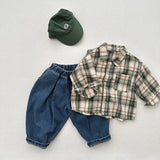  MQTIME  -  Autumn New Children Denim Trousers Fashion Girls Casual Pants Kids Boys Loose Jeans Toddler Harem Pants Baby Clothes