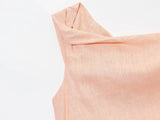  MQTIME  -  Women's Solid Color Sleeveless Asymmetrical Maxi Dress Slim Fit Sexy Pleated Chic Summer Fashion Holiday Style with Slit