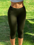 MQTIME  -  New Women's Y2K Street Style Black Slim-fit Cropped Pants
