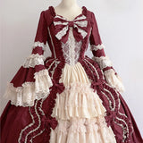 MQTIME  -  2024 New Light Blue Bowknot Lolita Dress Women Fashion Gothic Lace Patchwork Japaness Style Sweet Lolita Cosplay Vintage Dress