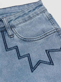 MQTIME  -  Women High Waist Wide Leg Pants Hole Straight Pants Long Jeans Casual Trendy Trousers Autumn Winter New Denim Trousers