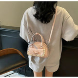  MQTIME  -  Fashion Cute Large Capacity Lace Cute Pu Leather Crossbody Bag Women's Bags Shoulder Bag Tote Bags Purse Tote Bag Messenger Bags