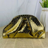 MQTIME  -  New Niche High-End Textured Gold Woven Bag Large Capacity Women's Commuter Shoulder Crossbody Bag