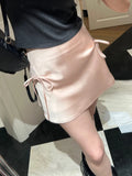 MQTIME  -  Coquette Bow Mini Skirts for Women Kawaii Pink Stain Skirt Summer Korean Style Fashion Balletcore Sexy Girl Y2k Clothes