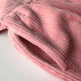  MQTIME  -  Girls Corduroy Dress Autumn Winter New Round Neck Warm Princess Dress Waist Pleated Back Buttons Long-Sleeved Dresses For Kids