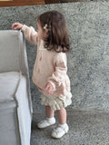  MQTIME  -  New Autumn Toddlers Girls Knitted Pullovers Sweaters Crochet Flowers Ruffles Korean Style Baby Kids Sweater