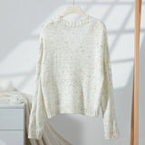 MQTIME  -  Colorful long sleeved button sweater cardigan for autumn and winter, soft and sticky thick thread thin women's knitted sweater