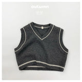 MQTIME  -  Toddler Boys Vest Versatile Sleeveless Contrast Thicken Warm Kids Baby Girls Waistcoat New Winter Little Boys Vest