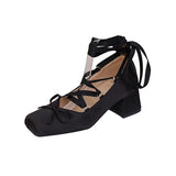 MQTIME  -  Sweet Women's Mary Jane Shoes Exquisite Ballet High Heels for Woman Elegant French Casual Shoes Designer Shoes Zapatos De Mujer