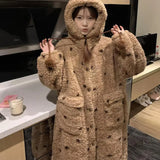 MQTIME  -   New Plush Thickened Hooded Robe Women Autumn Winter Woman Warm Long Pajamas Girls Soft Loungewear Ladies Loose Casual Nightdress
