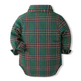 MQTIME  -  5Piece Spring Autumn Kids Clothes Boys Korean Fashion Plaid Gentleman Bodysuit+Pants+Hat Baby Luxury Clothing Newborn Set BC1693