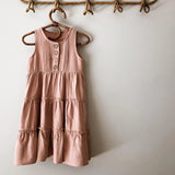 MQTIME  -  Girls Bohemian Long Maxi Linen Dress Summer New Beach Style Ruffled Casual Sleeveless Suspender Dresses TZ227