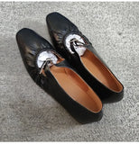 MQTIME  -  Street Style Fashion Pleated Mary Janes Women Ballet Flats Comfortable Soft Soles Leather Spring Summer Walking Loafers Shoes