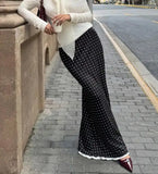 MQTIME  -  Autumn Fashion Polka Dot Slim Skirt for Women Temperament Commuting Female Elegant Sweet Skirts