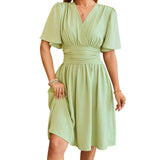 MQTIME  -  Elegant Floral Print Sleeveless Maxi Dress Women Summer Boho V-Neck Casual A-line Dress with Pockets and Belt
