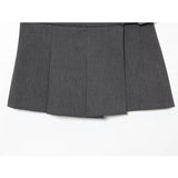  MQTIME  -  High Waist Mini Skirt Women Fashion Wide Pleated Elegant Skirt Shorts Woman Y2k Streetwear With Belt Casual Skorts ﻿