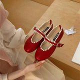 MQTIME  -  New Retro Women's Mary Jane Shoes Fashion Round Head Casual Shoes for Woman Sweet Lolita Flat Shoe Designer Shoes Zapatos Mujer