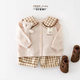 MQTIME  -  Spring New Baby Loose Trousers Cotton Toddler Girls Casual Pants Fashion Boys Plaid Wide Leg Pants Infant Clothes