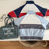 MQTIME  -  Spring Autumn Children Casual Jackets Clothes Boy Letter Long Sleeved Zipper Coats Girls Preppy Style Windbreaker Outerwear